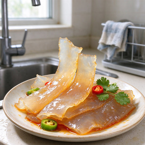 Fresh Chilled Jellyfish Salad Slices
