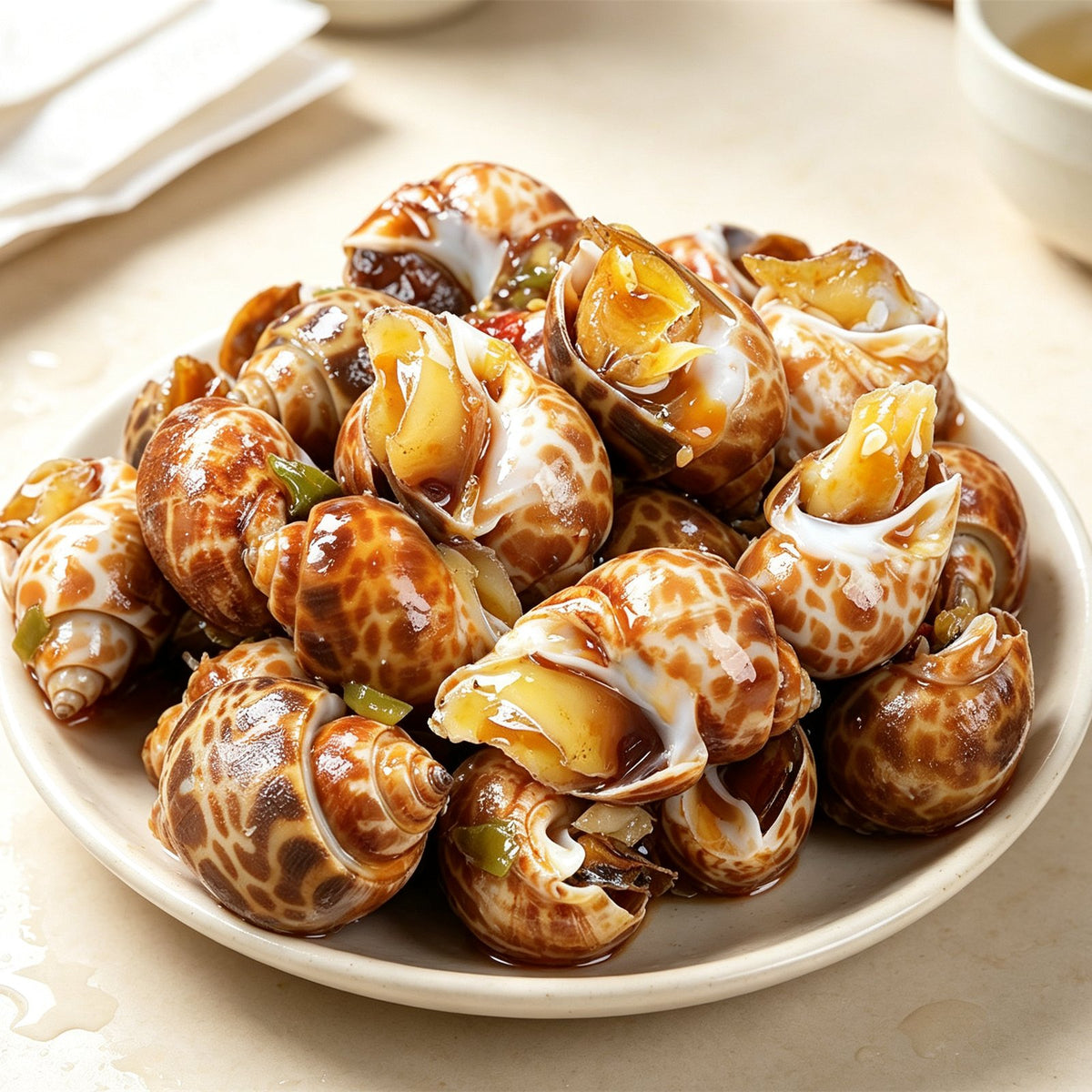 Fresh Spotted Babylon Sea Snails