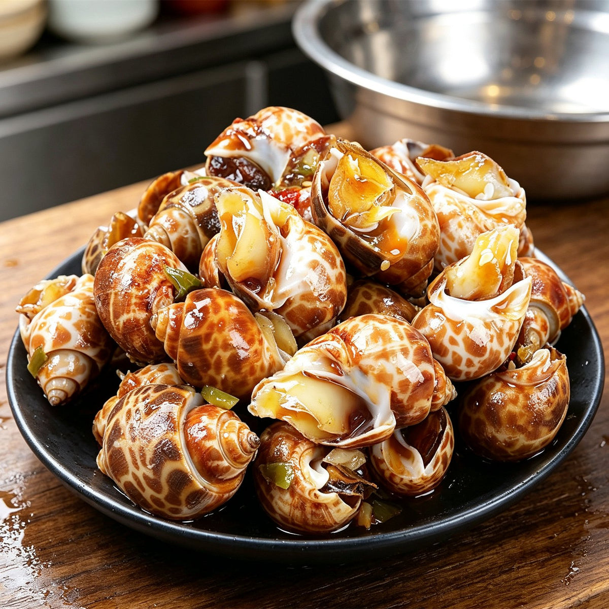 Fresh Spotted Babylon Sea Snails