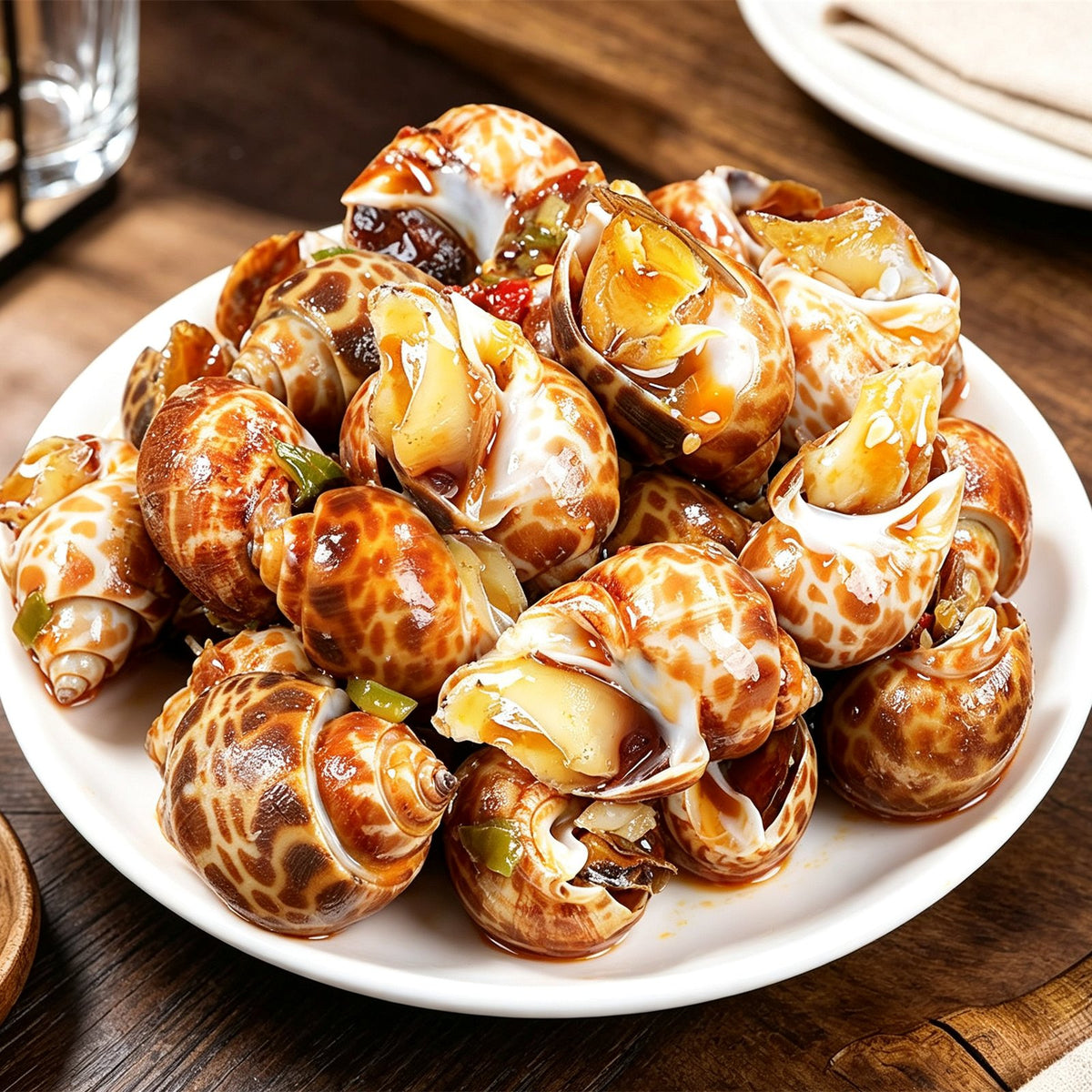 Fresh Spotted Babylon Sea Snails