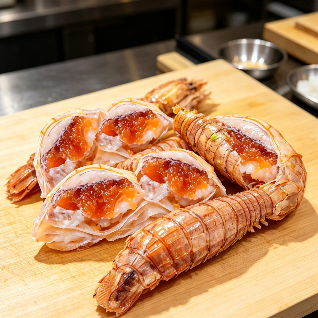 Fresh Mantis Shrimp With Roe