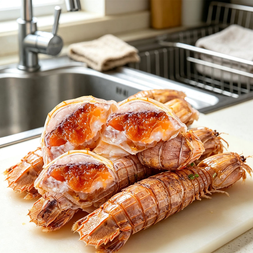 Fresh Mantis Shrimp With Roe