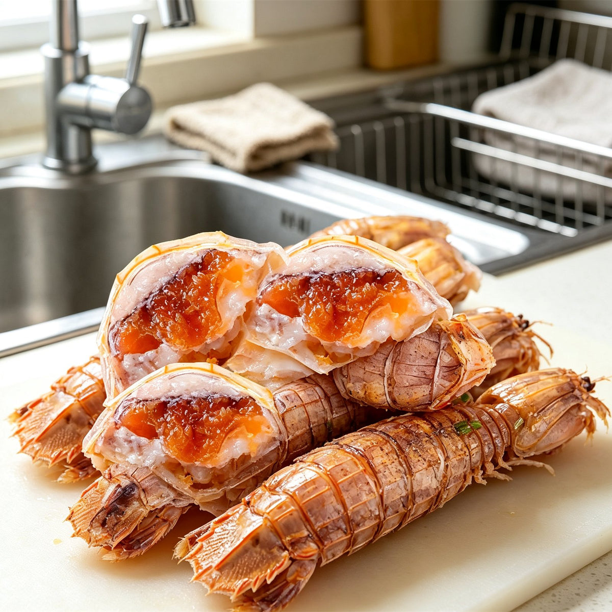 Fresh Mantis Shrimp With Roe