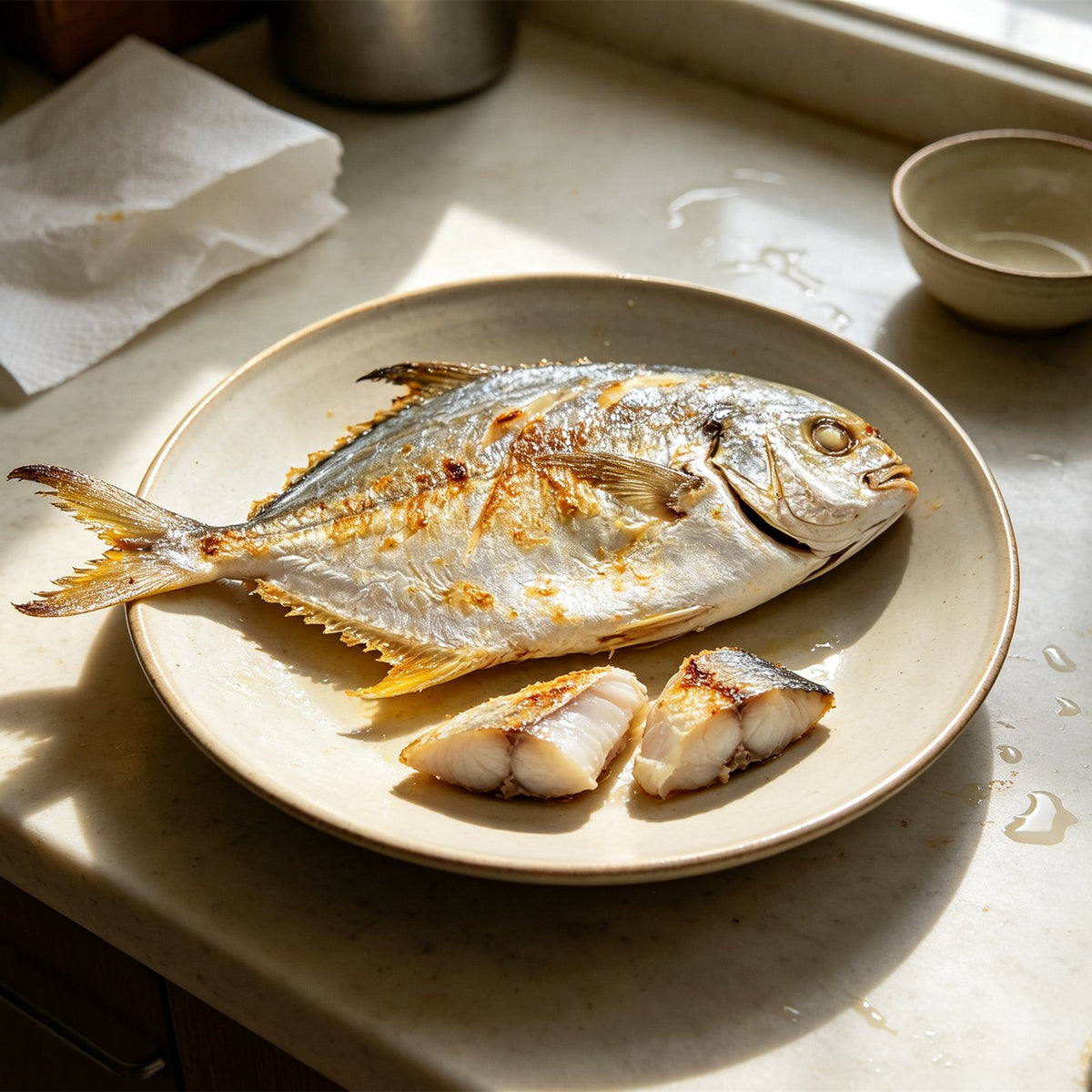 Fresh Whole Silver Pomfret Fish