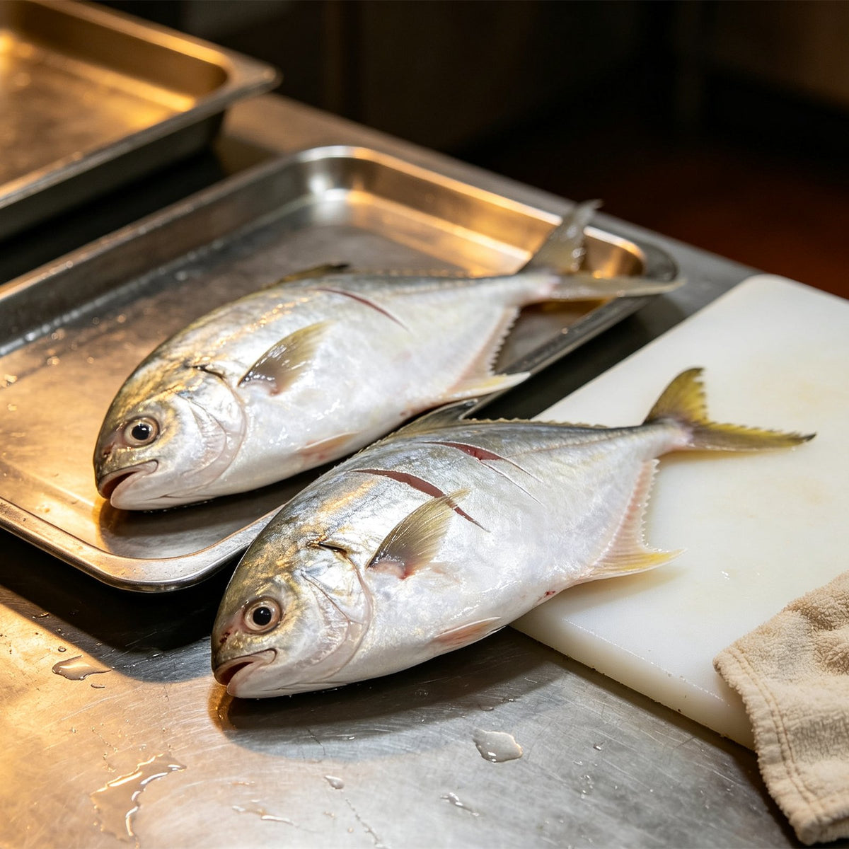 Fresh Whole Silver Pomfret Fish
