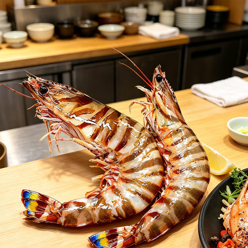 Fresh Large Striped Tiger Prawns
